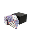 Chokore Blue & Red Silk Tie - Marine line