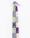 Chokore Blue & Red Silk Tie - Marine line