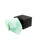 Chokore Sea Green & White Silk Tie - Marine line
