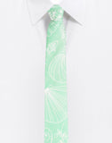 Chokore Sea Green & White Silk Tie - Marine line