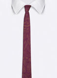 Chokore Burgundy & Yellow Silk Tie - Marine range
