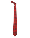 Chokore Red & Black Silk Tie - Plaids line