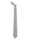 Chokore Black & White Silk Tie - Plaids line