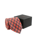 Chokore Red & Black Tartan tie - Plaids line