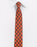 Chokore Red & Black Tartan tie - Plaids line