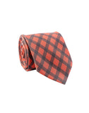 Chokore Red & Black Tartan tie - Plaids line
