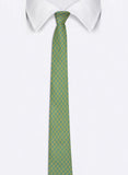 Chokore Light Green & Yellow Silk Tie - Plaids line