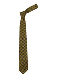 Chokore Yellow and Black Silk Tie - Plaids line