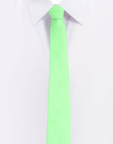 Chokore Sea Green Twill Silk Tie - Solids line