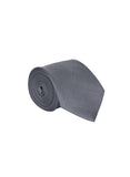 Dark Grey color silk tie for men