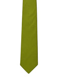 Mehandi Green color silk tie for men