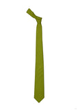 Mehandi Green color silk tie for men