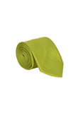 Mehandi Green color silk tie for men