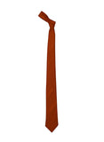 Rust color silk tie for men