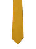 Yellow color silk tie for men