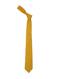 Yellow color silk tie for men