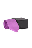 Purple color silk tie for men