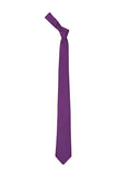 Purple color silk tie for men