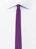 Purple color silk tie for men