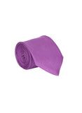 Purple color silk tie for men