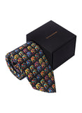 Chokore Multi-colour Elephants Silk Tie - Wildlife range-s