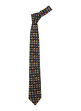 Chokore Multi-colour Elephants Silk Tie - Wildlife range-s