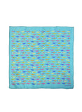 Chokore Multi-coloured Fishes Silk Pocket Square from the Wildlife range