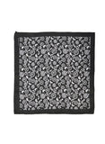 Chokore Black & White Birds Silk Pocket Square from the Wildlife range