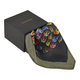 Chokore Multi-coloured Elephants Silk Pocket Square from the Wildlife range1