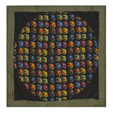 Chokore Multi-coloured Elephants Silk Pocket Square from the Wildlife range1