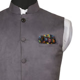 Chokore Multi-coloured Elephants Silk Pocket Square from the Wildlife range1