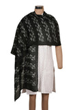 Printed Black & White Silk Stole for Women
