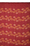 Printed Red & Orange Silk Stole for Women