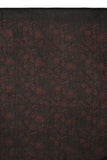Printed Black & Red Silk Stole for Women
