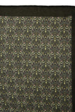 Printed Black & Yellow Silk Indian at Heart Stole for Women