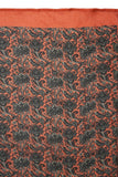 Printed Red & Black Silk Stole for Women